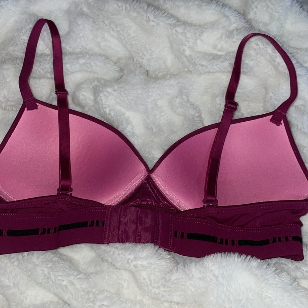 PINK Victoria's Secret Purple and Black Bra Intimates - Picture 4 of 8